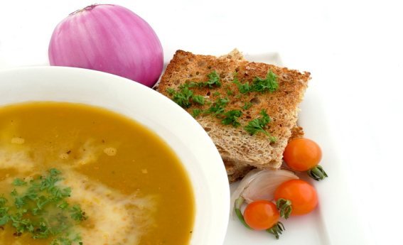 foto da receita Sopa de abóbora com carne