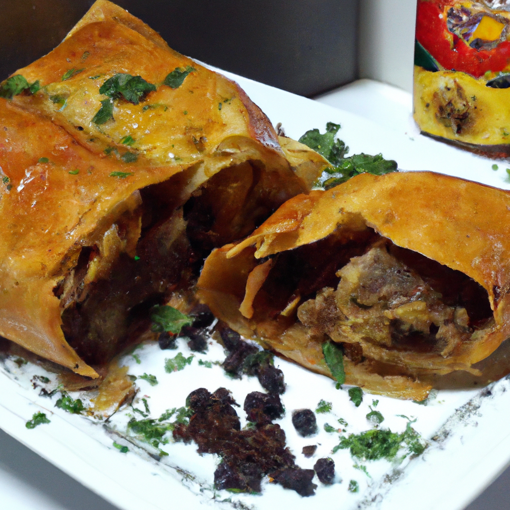 foto da receita Strudel de carne moída