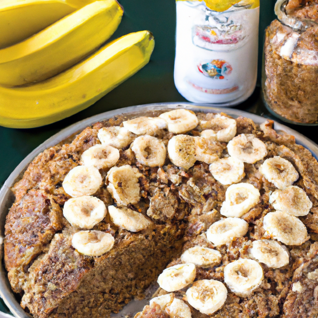 foto da receita Bolo de banana com granola