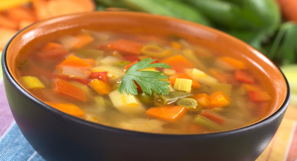 foto da receita Sopa de legumes de micro-ondas