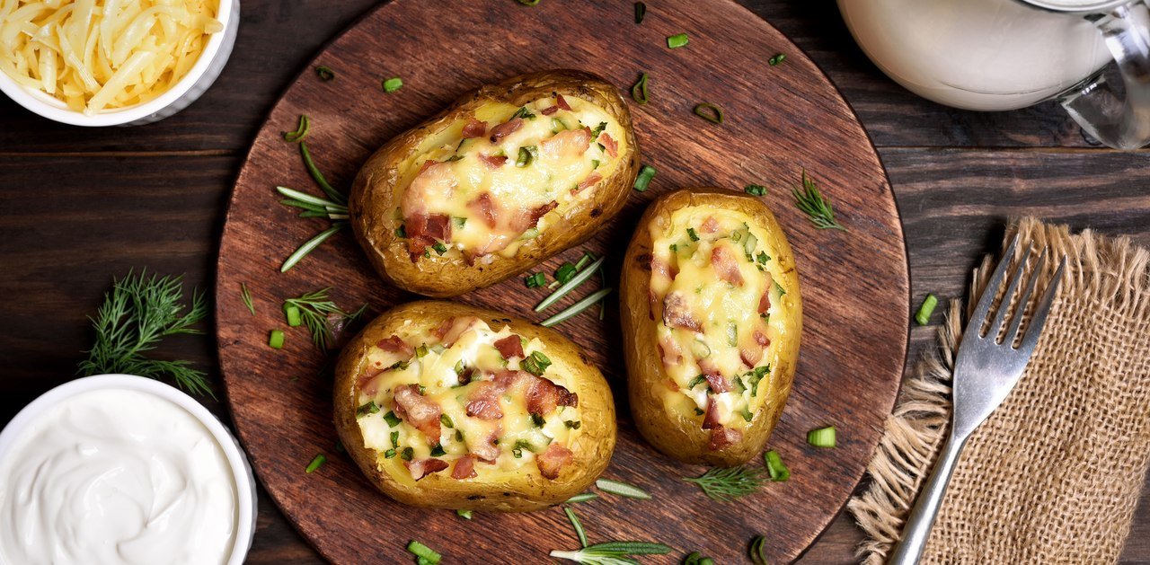 foto da receita Batata recheada no micro-ondas