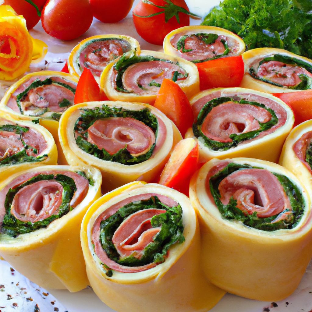 foto da receita Enroladinho de presunto,  queijo e tomate