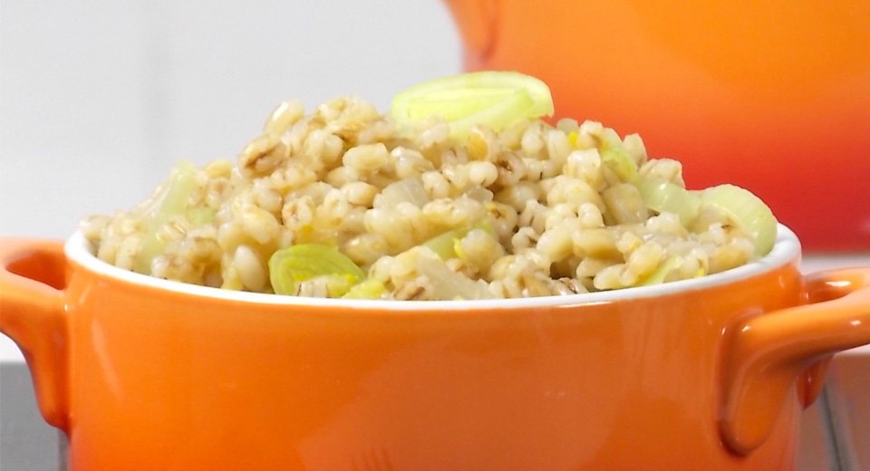 foto da receita Risoto de cevadinha com alho poró