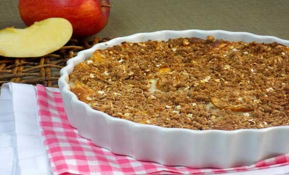 foto da receita Torta de maçã crocante