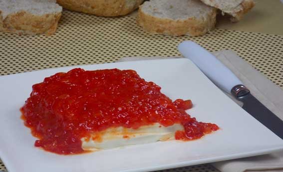 foto da receita Cream cheese com geleia de pimentão