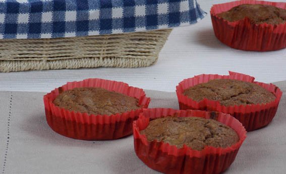 foto da receita Cupcake integral de banana