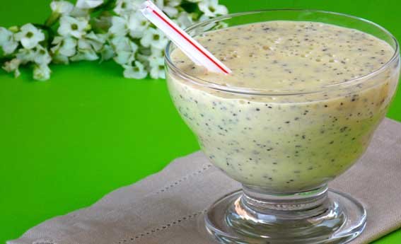 foto da receita Smoothie de banana com maracujá