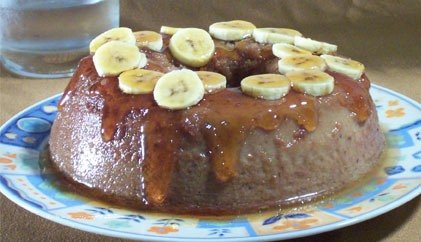 foto da receita Pudim de banana 