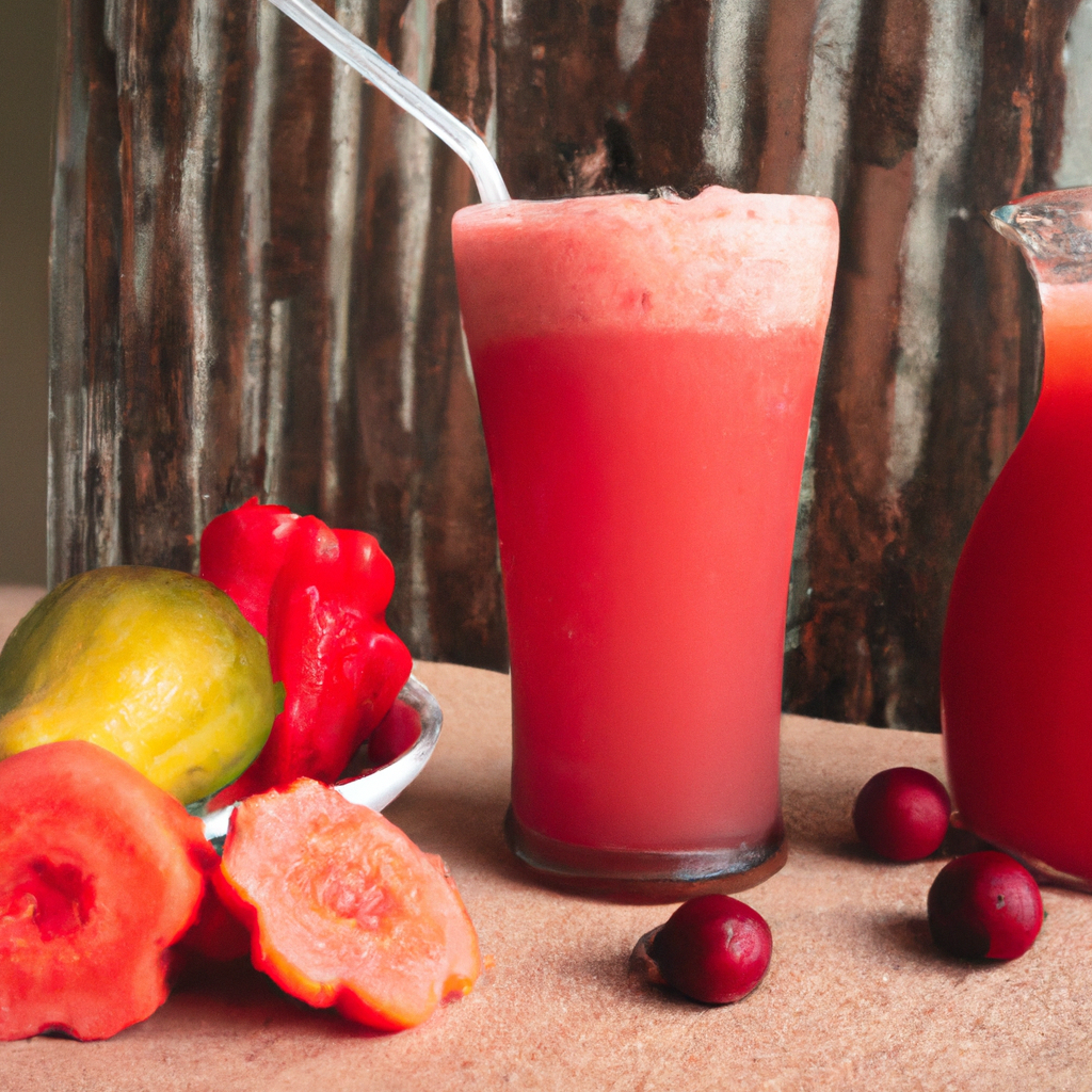 foto da receita Suco de goiaba e acerola