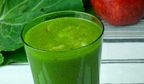 foto da receita Suco verde com maçã e manga