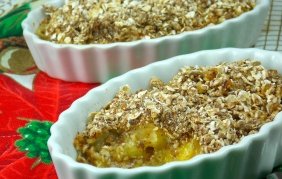 foto da receita Crumble quente de banana