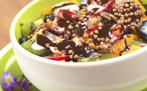 foto da receita Salada de frutas com chocolate