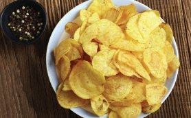 foto da receita Chips de mandioquinha