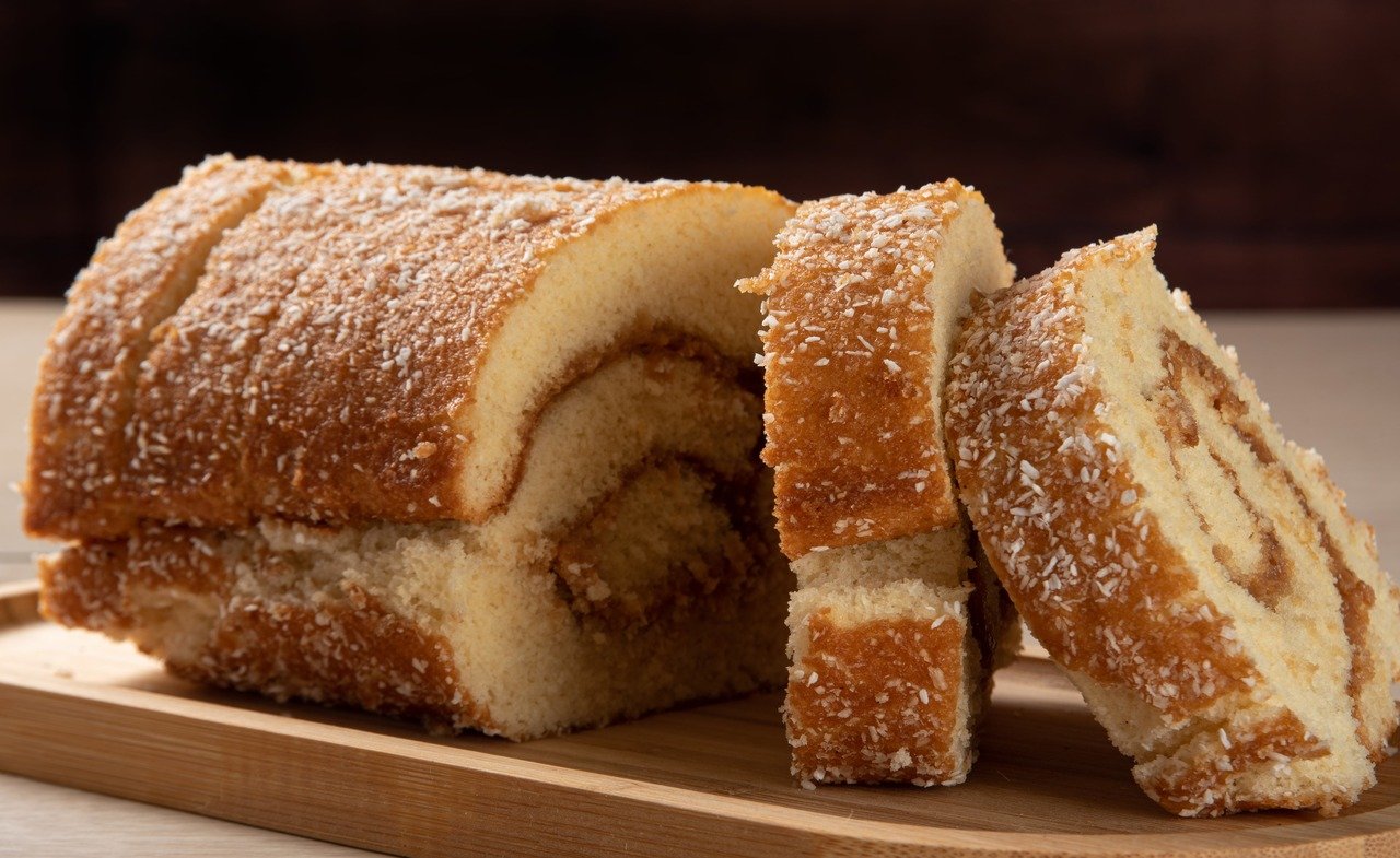 foto da receita Bolo de rolo com doce de leite