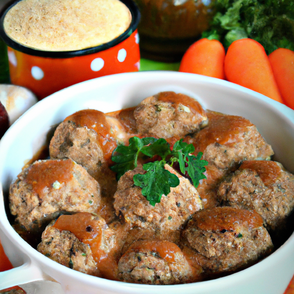 foto da receita Almondega de aveia com molho vermelho