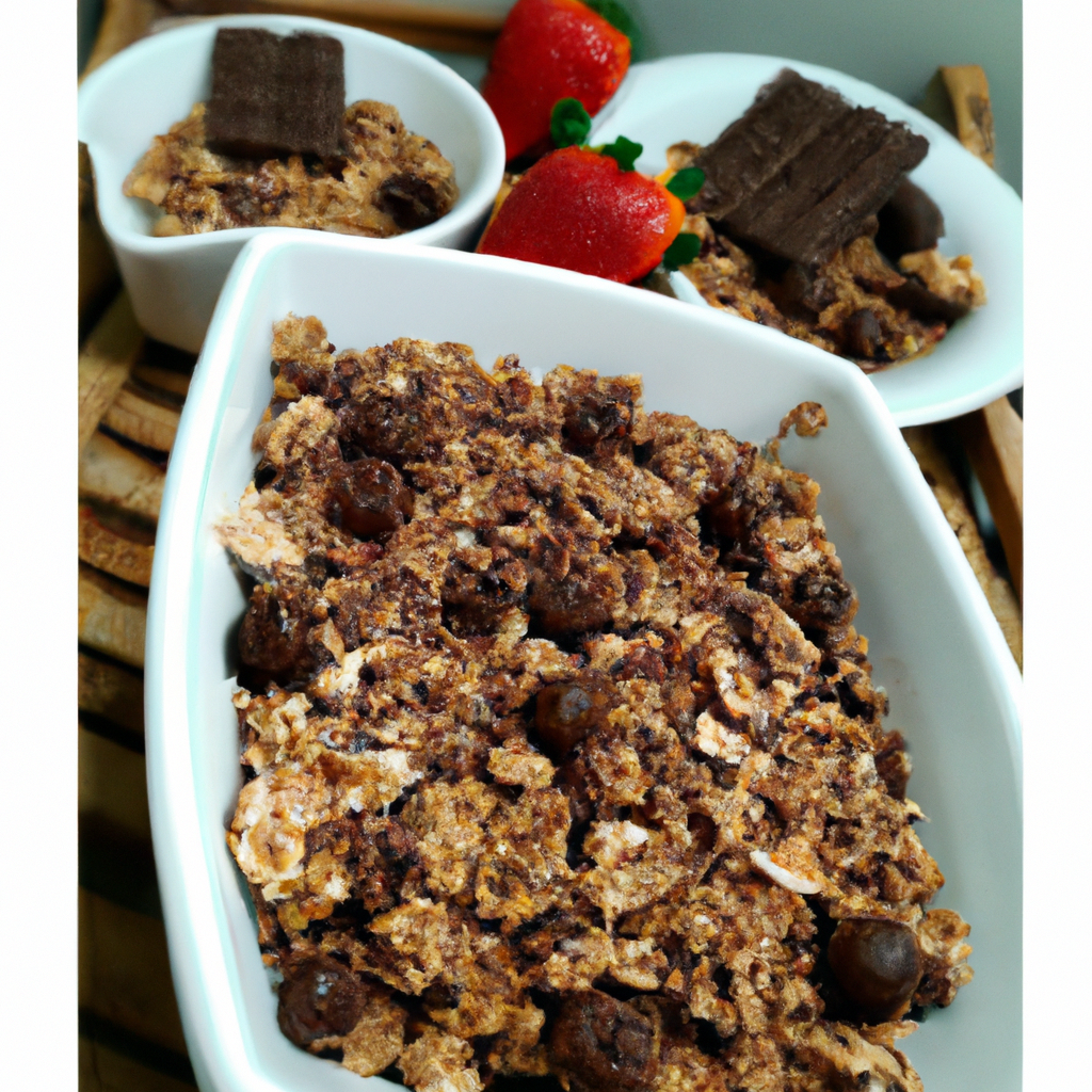 foto da receita Barrinha de granola com chocolate