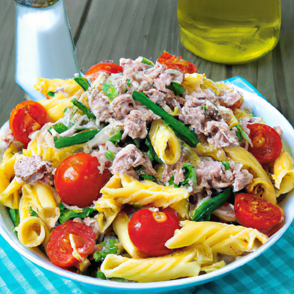 foto da receita Salada de macarrão com atum