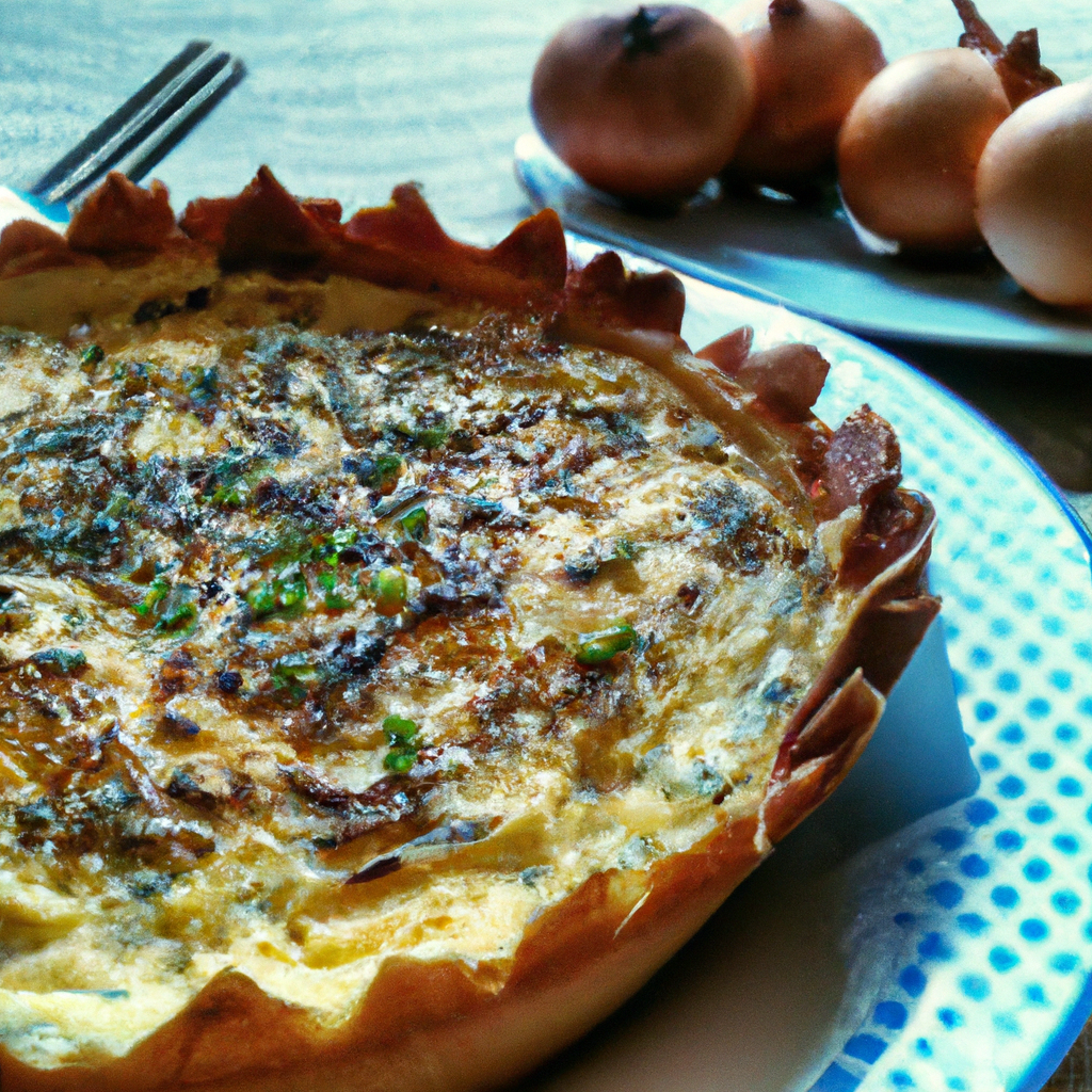 foto da receita Quiche de cebola com azeitona