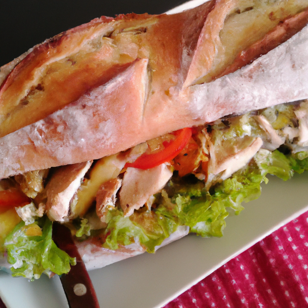 foto da receita Ciabatta com frango