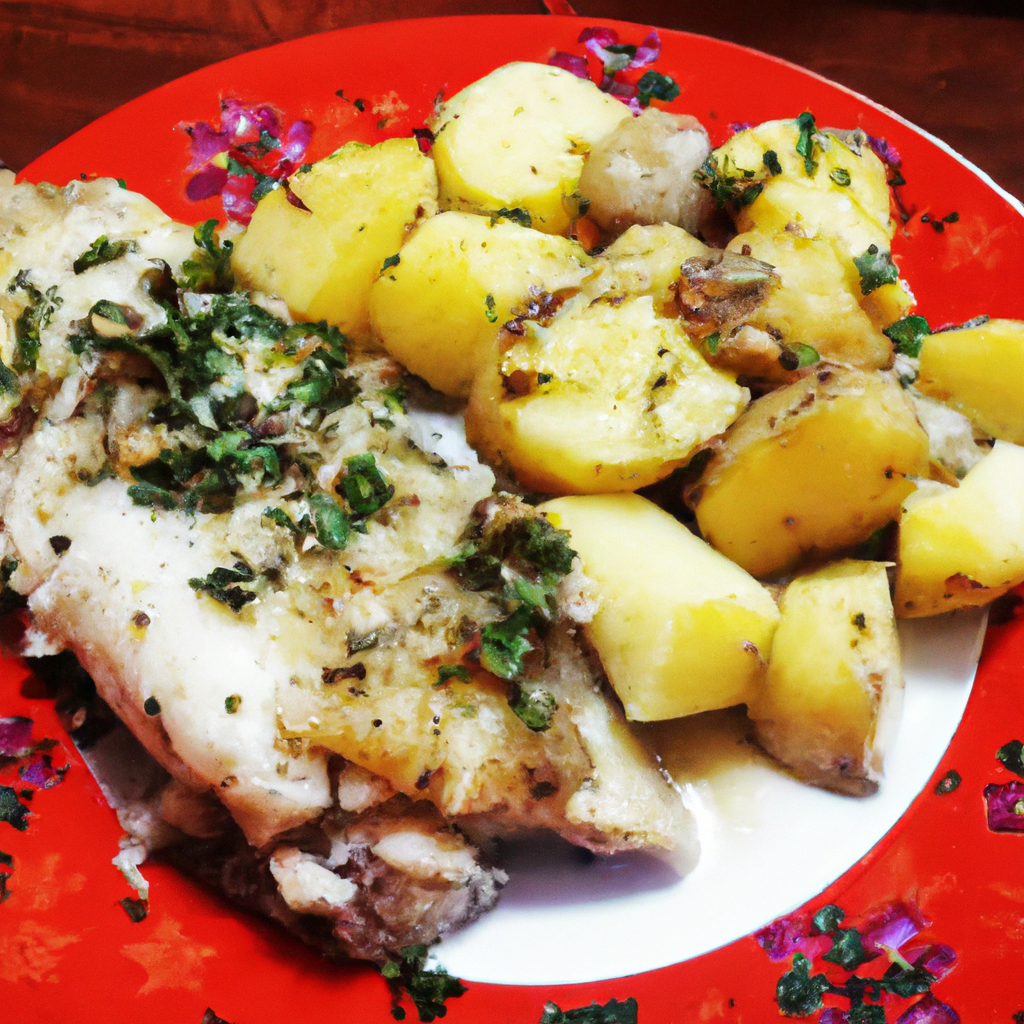 foto da receita Peixe assado com batatas