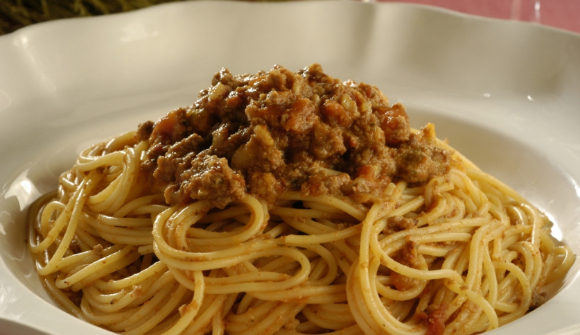 foto da receita Macarrão à bolonhesa