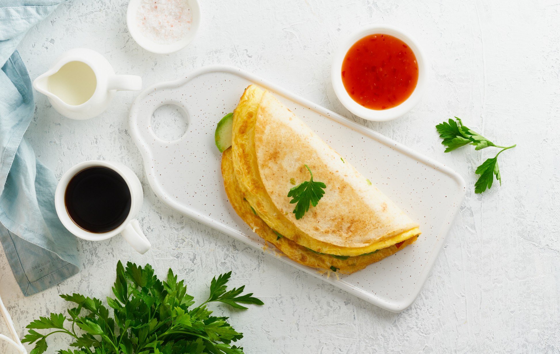 foto da receita Omelete com queijo