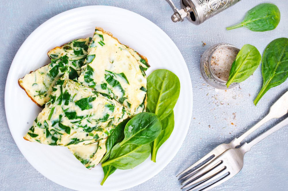 foto da receita Omelete verde