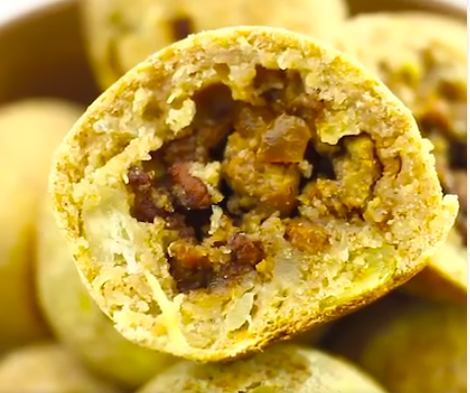 foto da receita Bolinho Light de mandioca e carne moída de forno