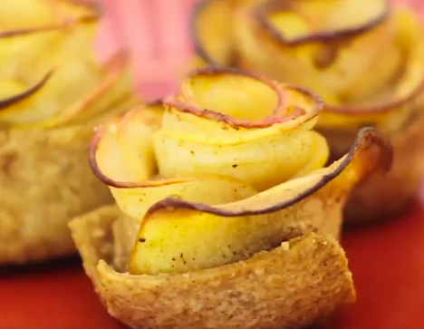 foto da receita Rosas de maçã