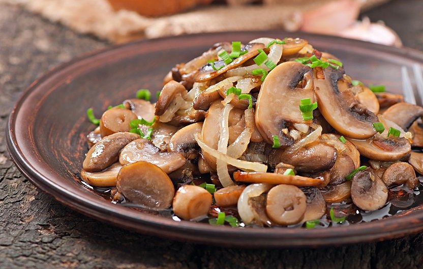 foto da receita Cogumelos cremosos com vagem