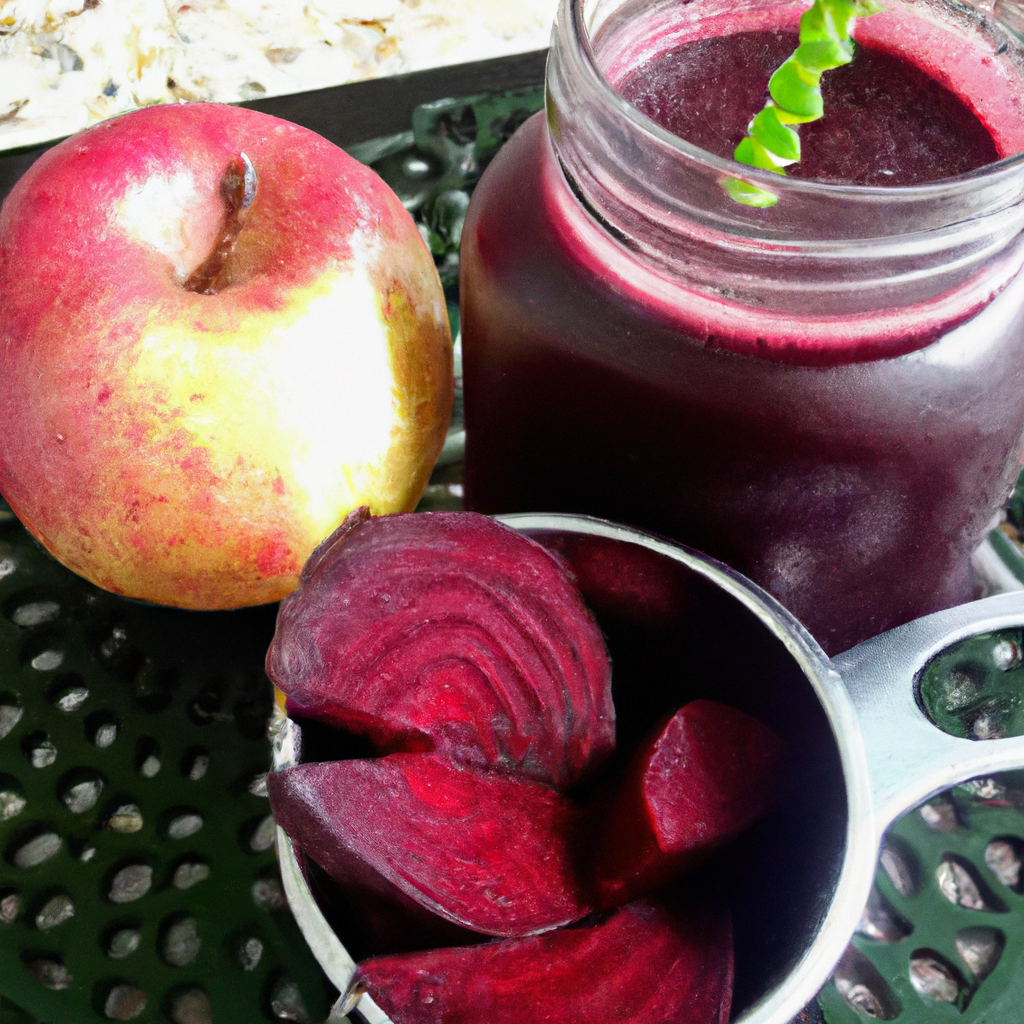 foto da receita Suco de beterraba,   acerola e manga