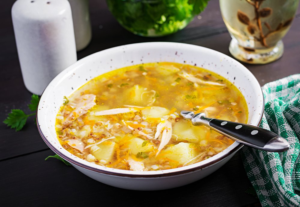 foto da receita Sopa detox com frango