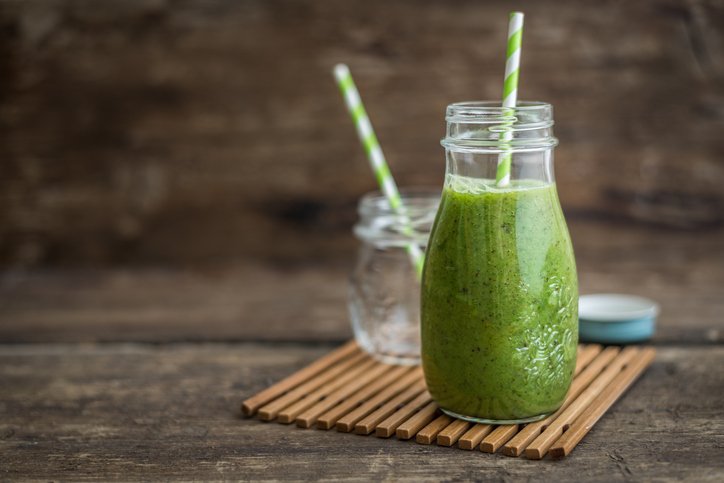 foto da receita Milk Shake detox de Kiwi - para reduzir celulite e estrias