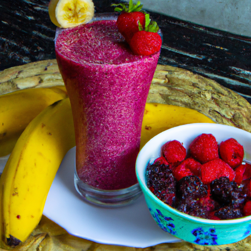 foto da receita Smoothie de frutas vermelhas