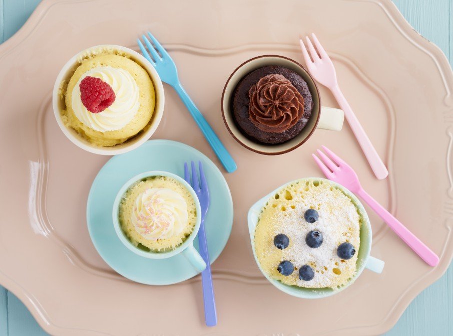 foto da receita Bolo de laranja de caneca Low Carb