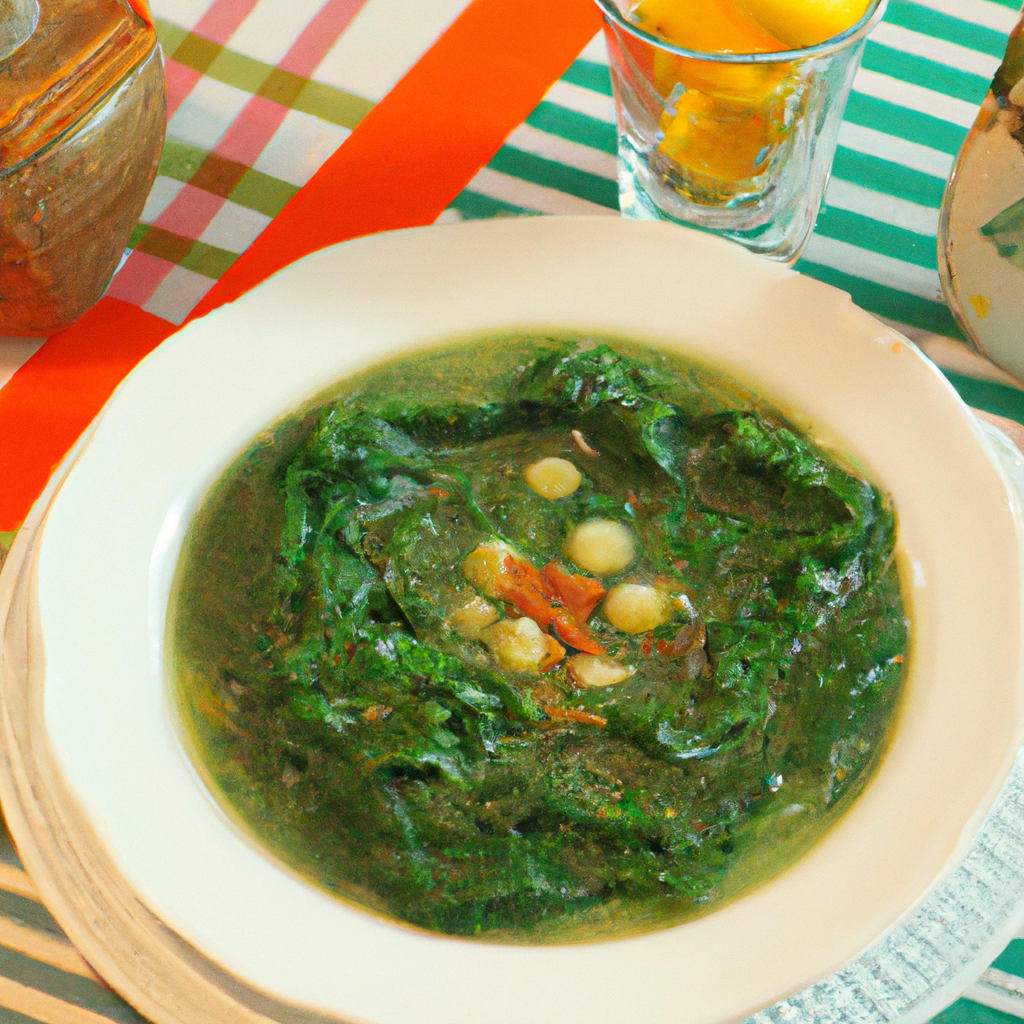 foto da receita Sopa de espinafre