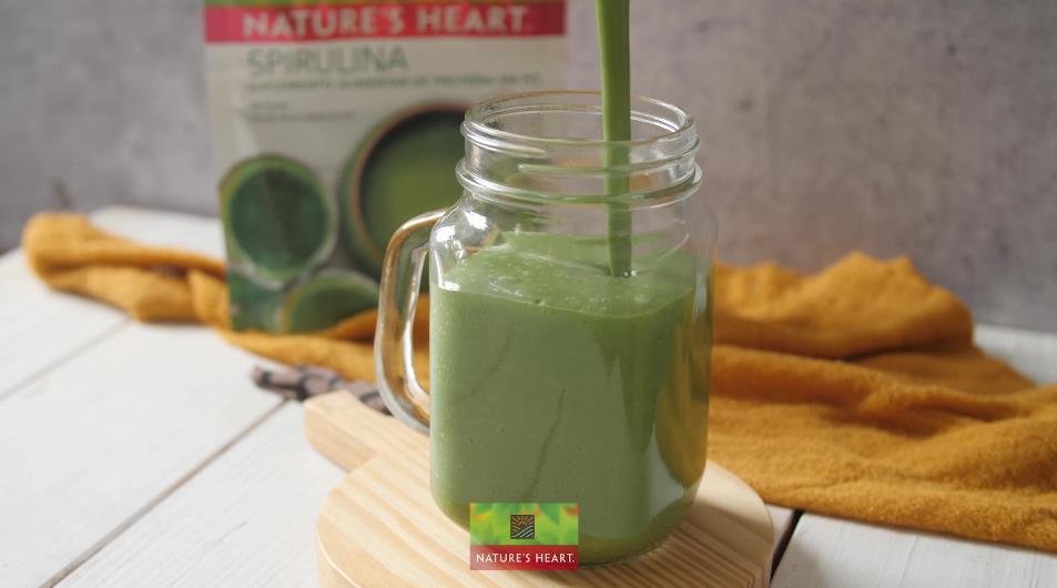 foto da receita Smoothie de Manga com Spirulina