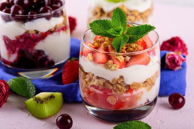 foto da receita Parfait de frutas vermelhas da Chef Izabel