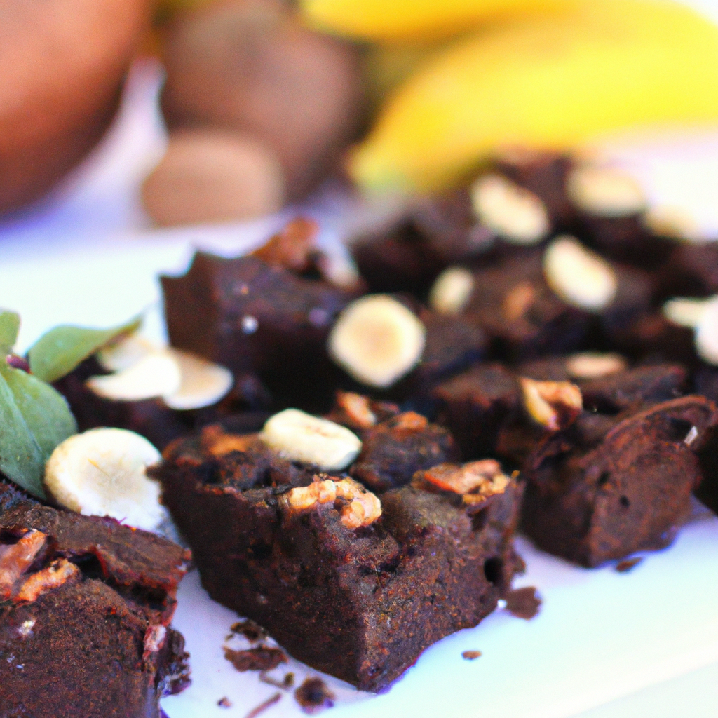 foto da receita Brownie de biomassa de banana verde com açúcar de coco