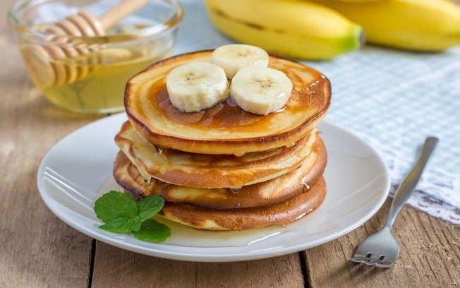 foto da receita Panqueca de banana fit