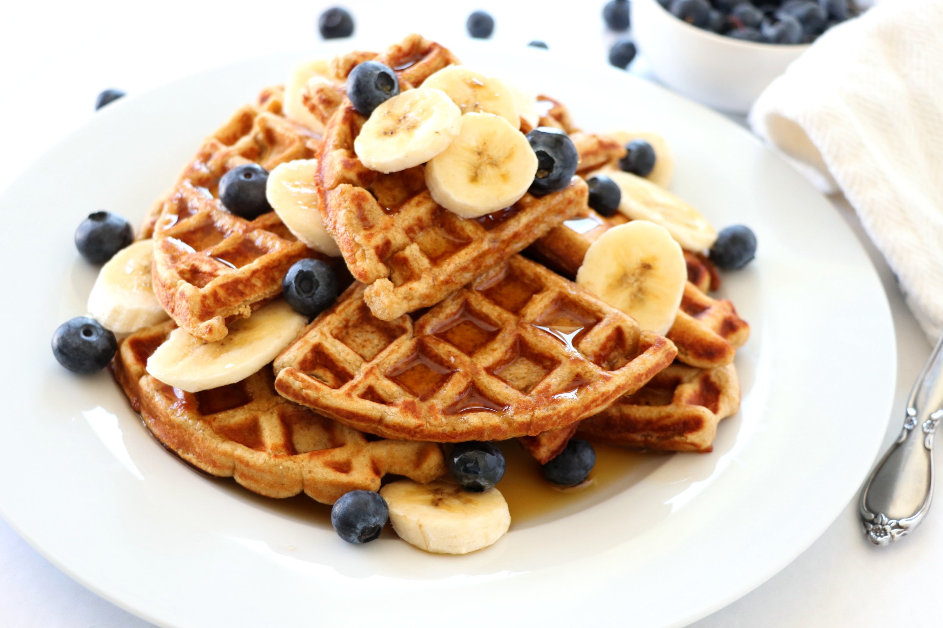 foto da receita Waffle de banana fit