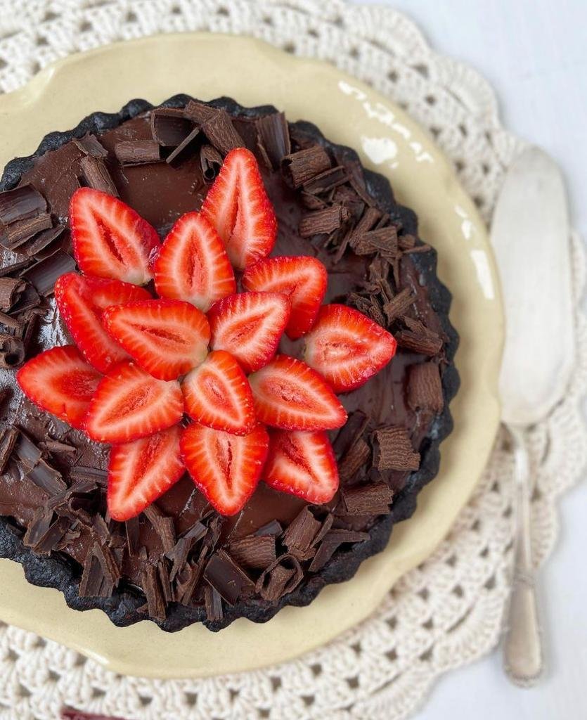 foto da receita Torta de chocolate prática fit