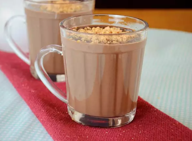 foto da receita Chocolate quente com paçoca