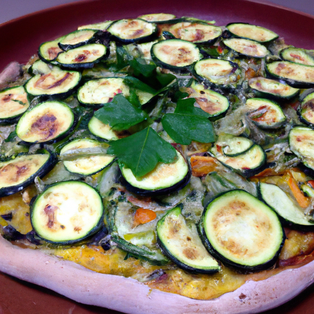 foto da receita Pizza de Abobrinha com Mussarela