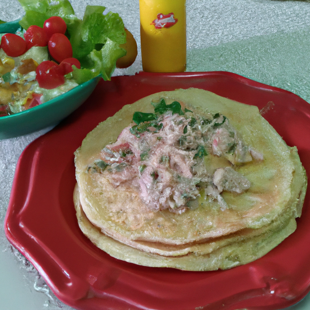 foto da receita Panqueca de atum com requeijão