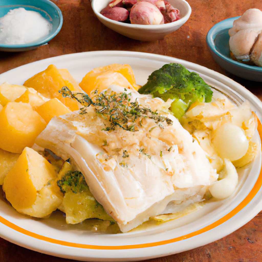 foto da receita Bacalhau à portuguesa