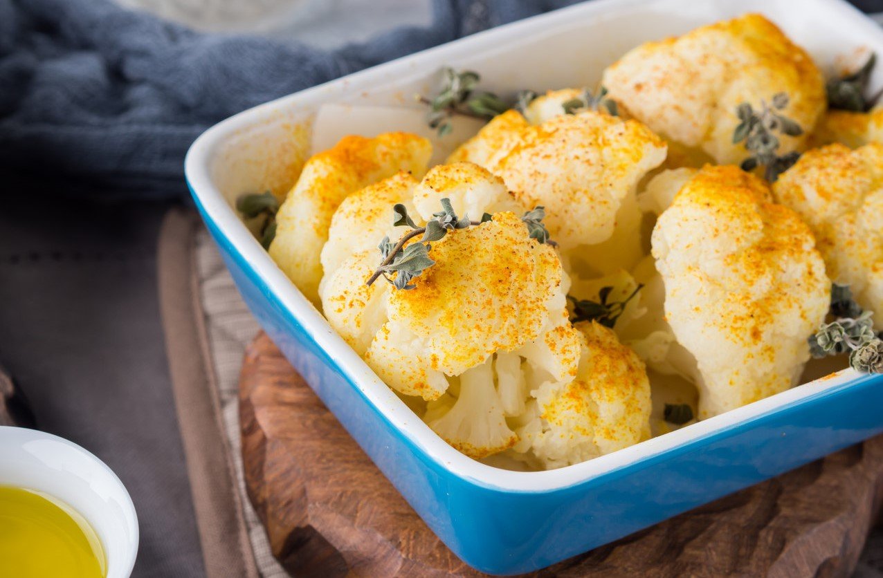 foto da receita Couve flor com queijo ao forno