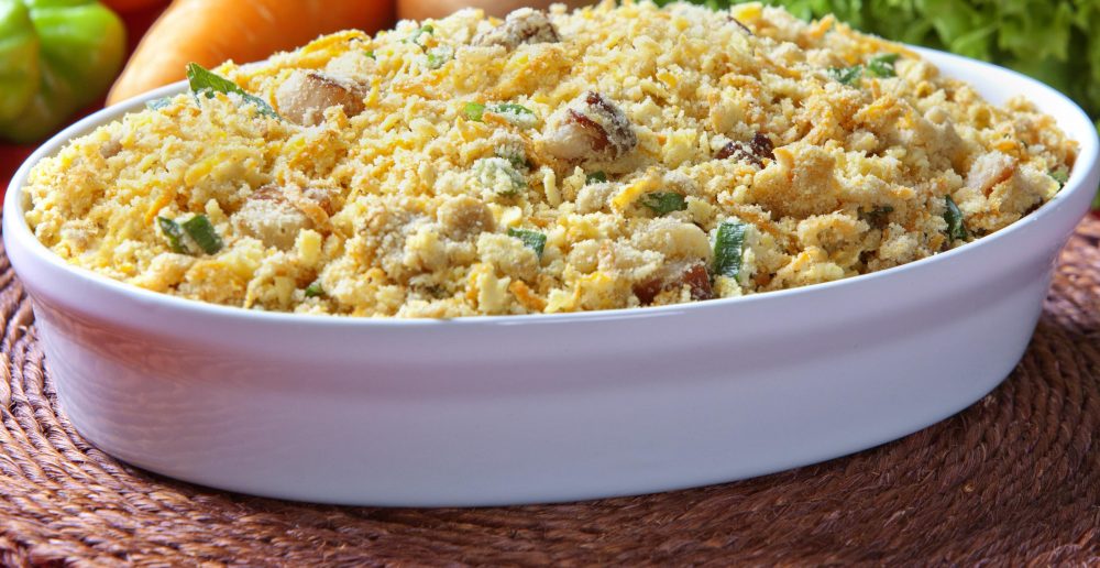 Receita de farofa de legumes com castanhas