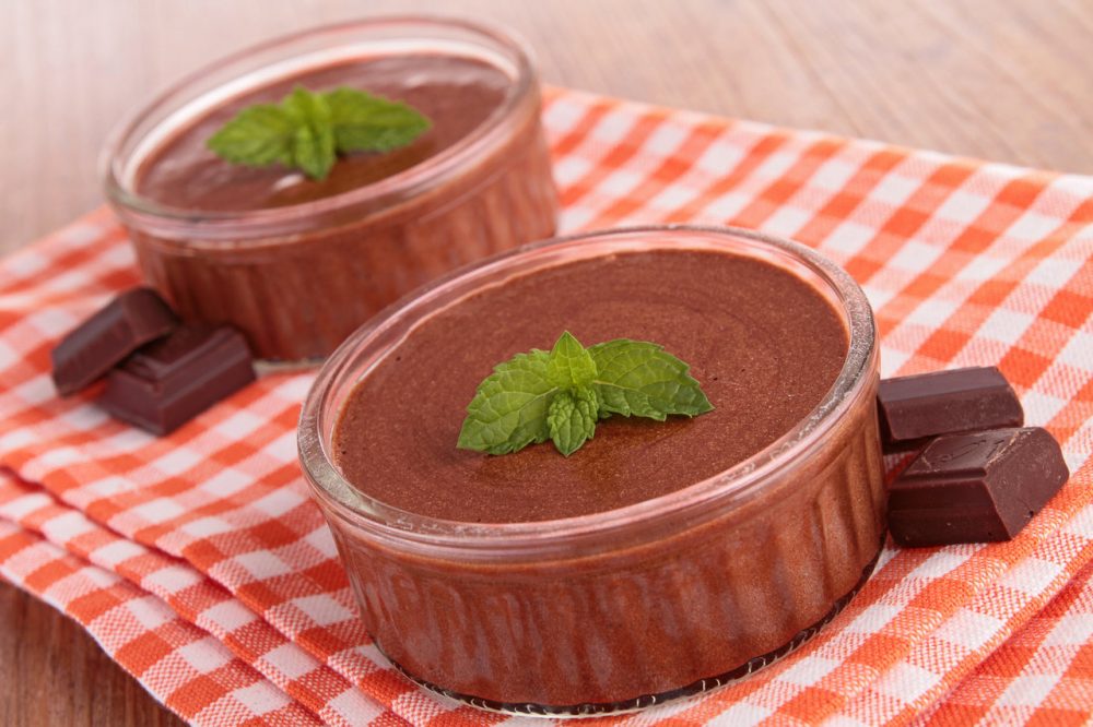 Receita de mousse de chocolate low carb