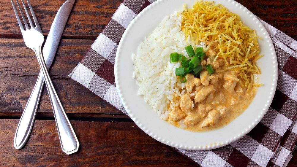 Receita de strogonoff de frango low carb